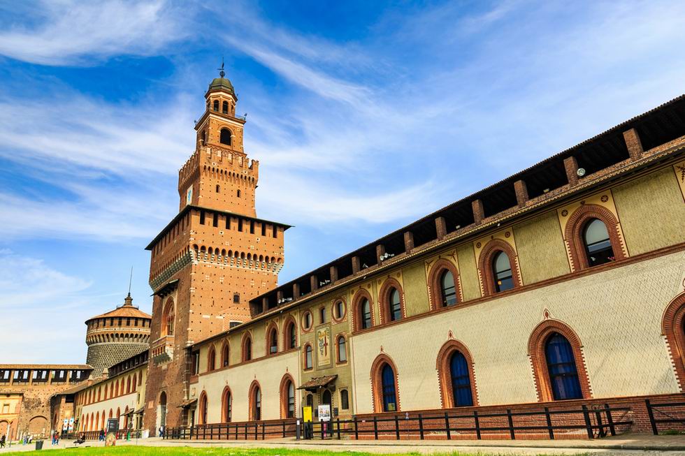 castello sforzesco sforza-kastély Milánó