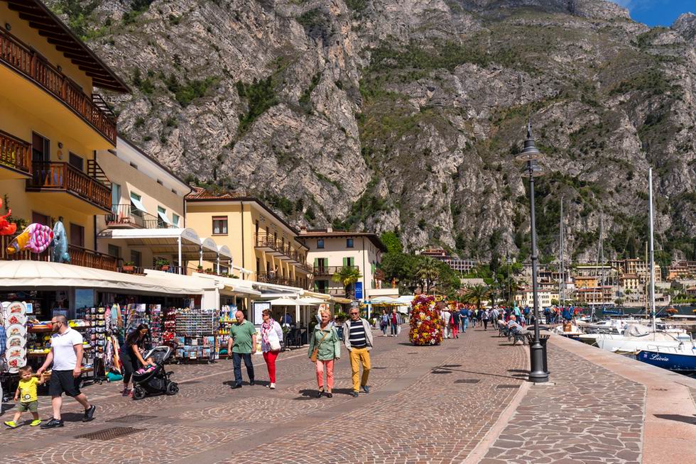 Limone sul Garda tóparti sétány