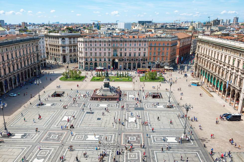 Milánó Piazza del Duomo